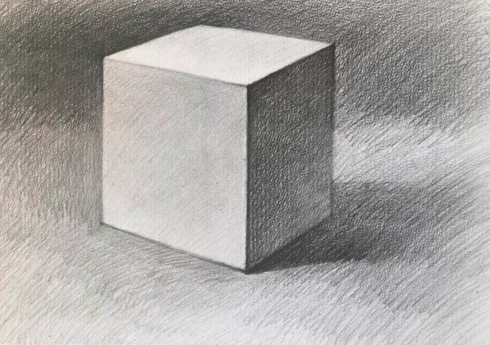 立体正方形素描 立体正方形素描怎么画