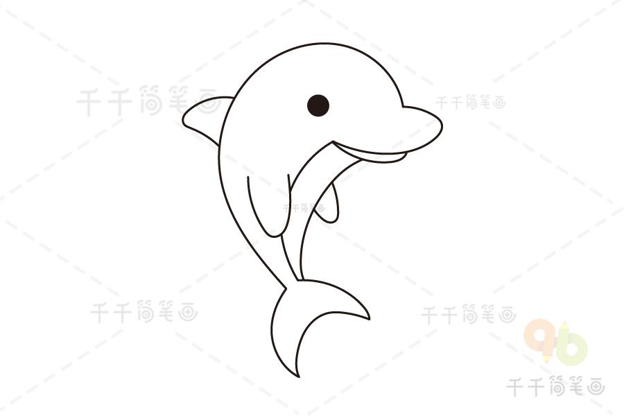 小海豚简笔画 怎么画小海豚简笔画