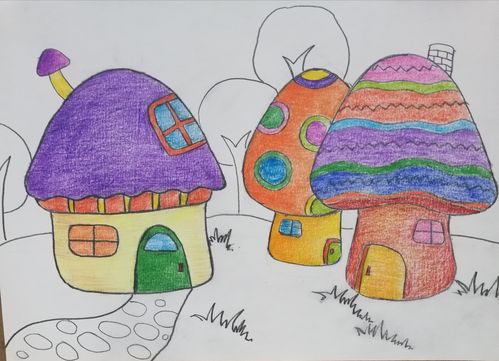 蘑菇简笔画彩色 蘑菇简笔画带颜色