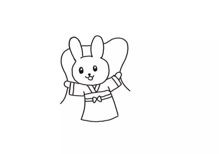小玉兔简笔画 小玉兔简笔画可爱卡通