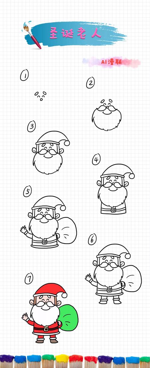 圣诞老人简笔画教程 圣诞老人简笔画教程视频