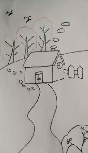 3-6岁儿童简笔画房子 3-6岁儿童简笔画房子的前面