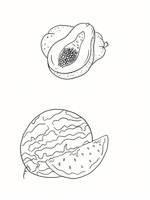 简笔画菠萝 水果简笔画菠萝