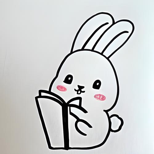 坐着的小兔子简笔画