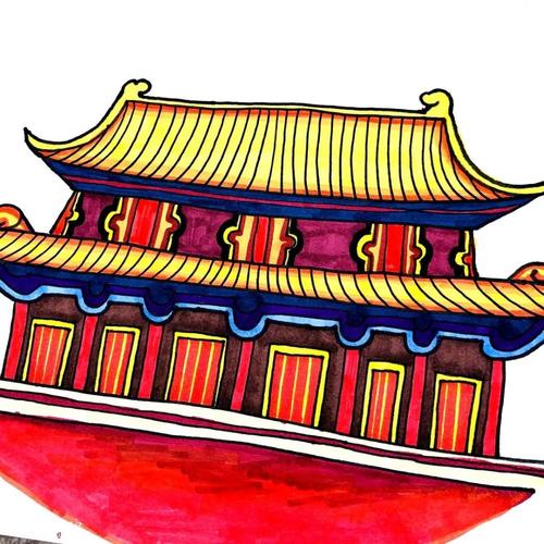 北京天安怎么画涂色好看 三年级北京天安怎么画涂色