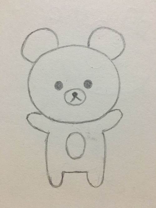 小熊怎么画简单又可爱 