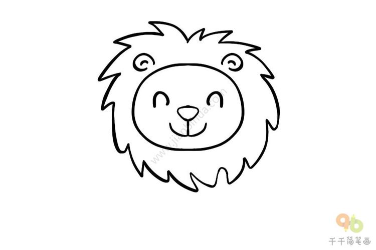 狮子头简笔画图片