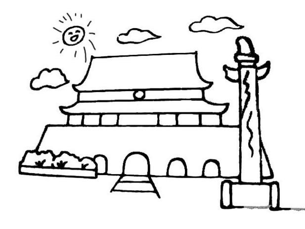 中国有名建筑简笔画