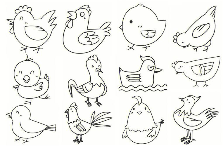 动物的图片简笔画 动物的图片简笔画可爱