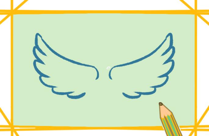 天使的翅膀图片简笔画