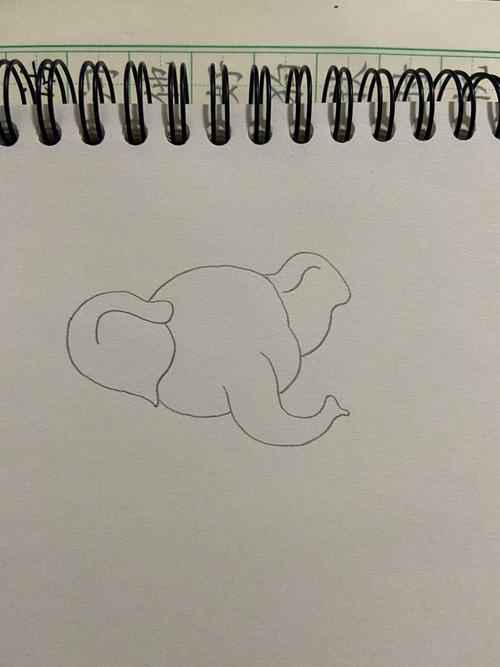 大象鼻子简笔画