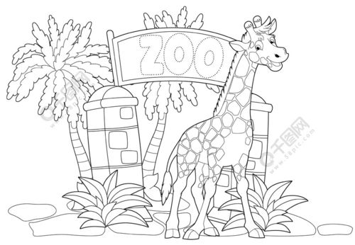 动物乐园简笔画简单图片