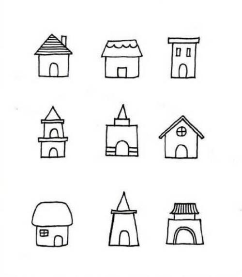 房屋怎么画的简笔画 房屋怎么画的简笔画一~三年级刂