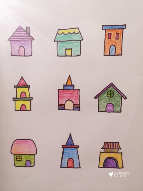 幼儿园房子简笔画 幼儿园房子简笔画大全图片大全