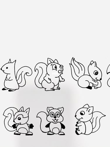 松鼠的简笔画 松鼠的简笔画简单又好看