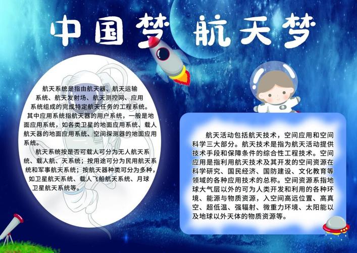 中国航天儿童手抄报