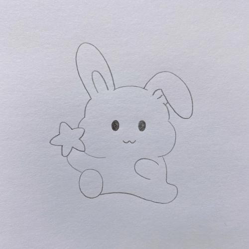 小兔子的简笔画可爱
