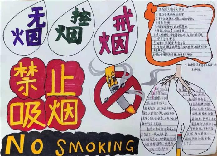 关于禁止吸烟手抄报