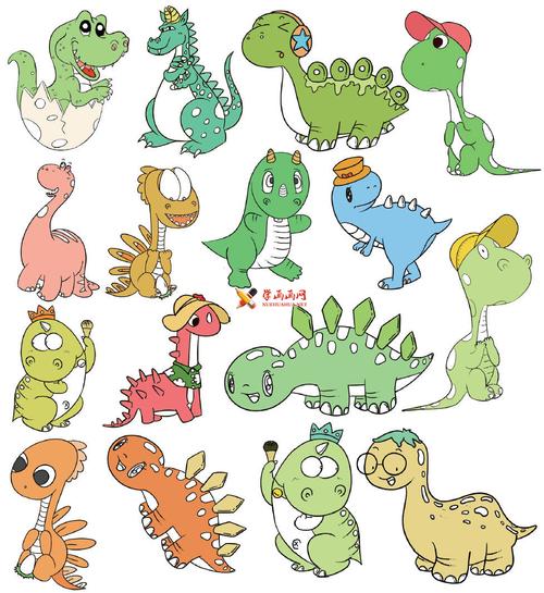 幼儿恐龙简笔画图片 幼儿恐龙简笔画图片带颜色