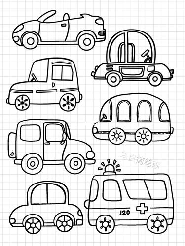 简笔画小汽车怎么画 小汽车怎么画简单图片