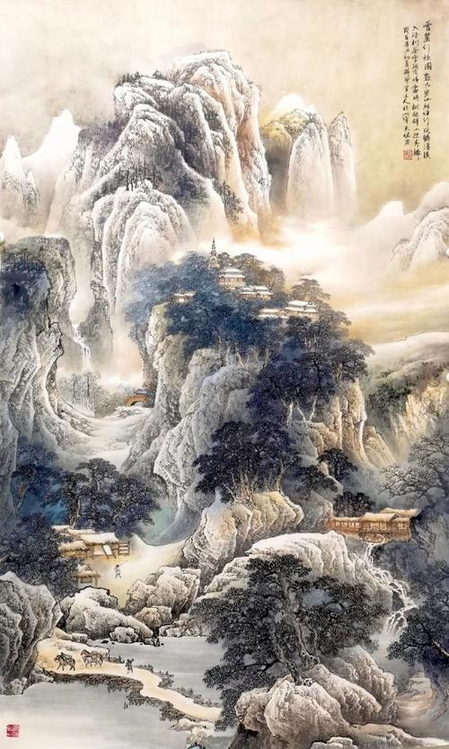 中国很著名的山水画图片