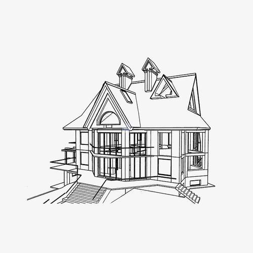 房子立体图简笔画 房子立体图简笔画设计