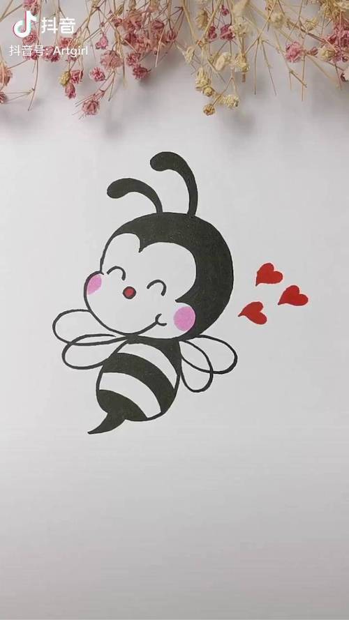 简笔画小蜜蜂 简笔画小蜜蜂涂色