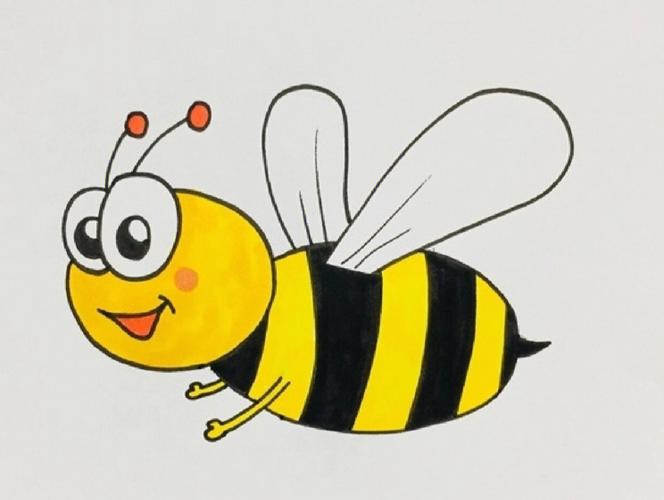 简笔画蜜蜂的简单画法 简笔画蜜蜂的画法最简单