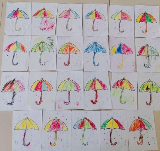 雨伞简笔画图片带颜色 雨伞简笔画图片带颜色步骤