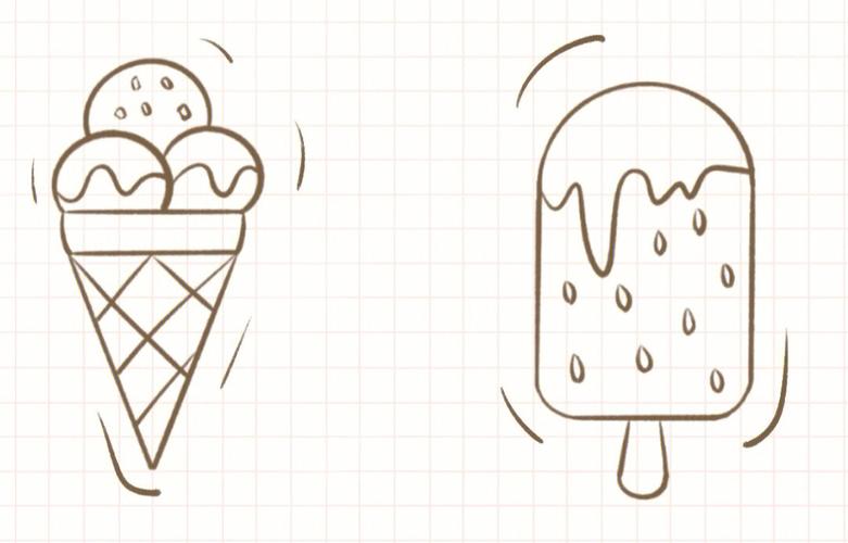 画冰淇淋简笔画 如何画冰淇淋简笔画