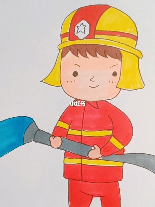 消防绘画简笔画
