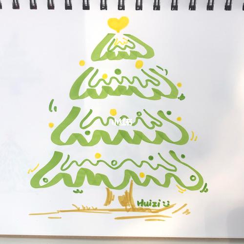 圣诞树图片手绘 圣诞树图片手绘教程