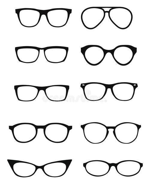 眼镜简笔画可爱又简单