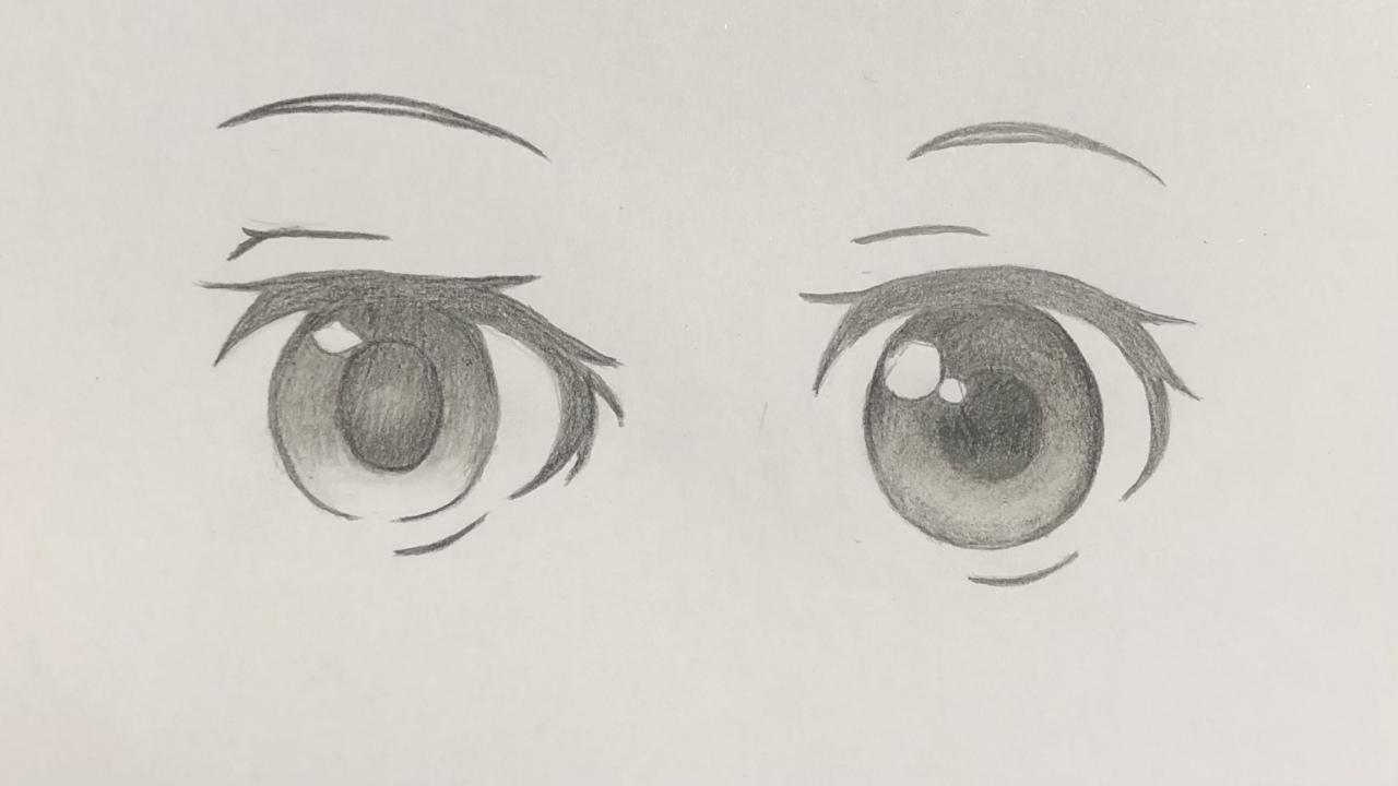 如何用铅笔画动漫人物的眼睛