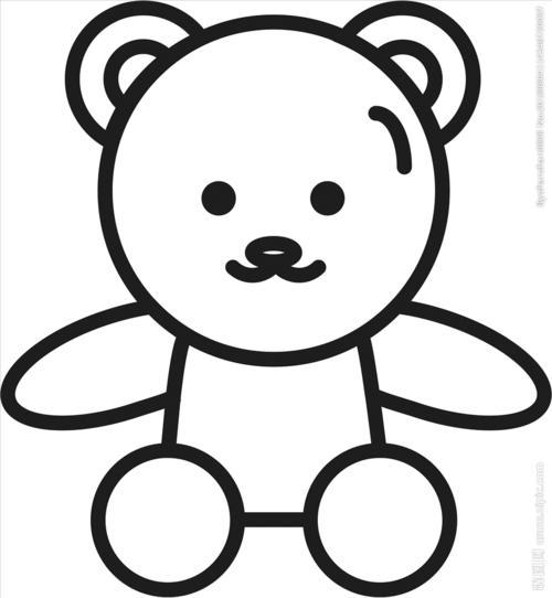 小熊玩偶简笔画 小熊玩偶简笔画图片