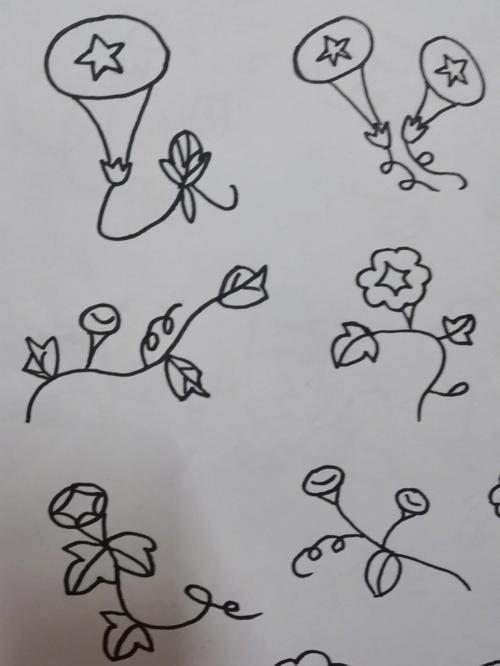 喇叭花的简笔画 喇叭花的简笔画图片