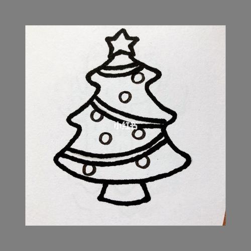 简笔画圣诞树图片