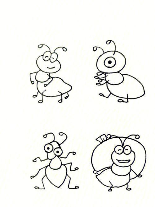 蚂蚁简笔画简单可爱 蚂蚁简笔画简单可爱又漂亮