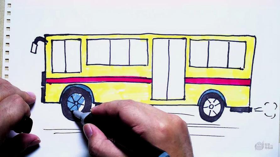 怎么画公交车 怎么画公交车简笔画图片