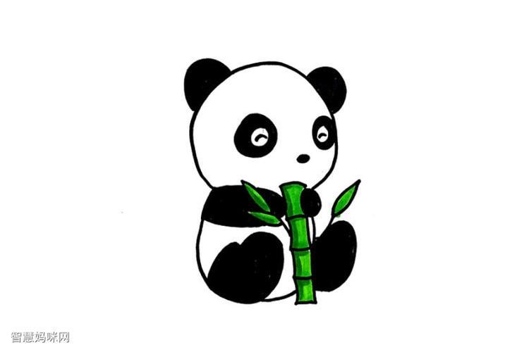简笔画熊猫 简笔画熊猫的画法最简单