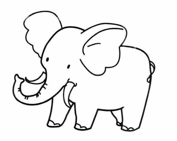 泰国大象简笔画