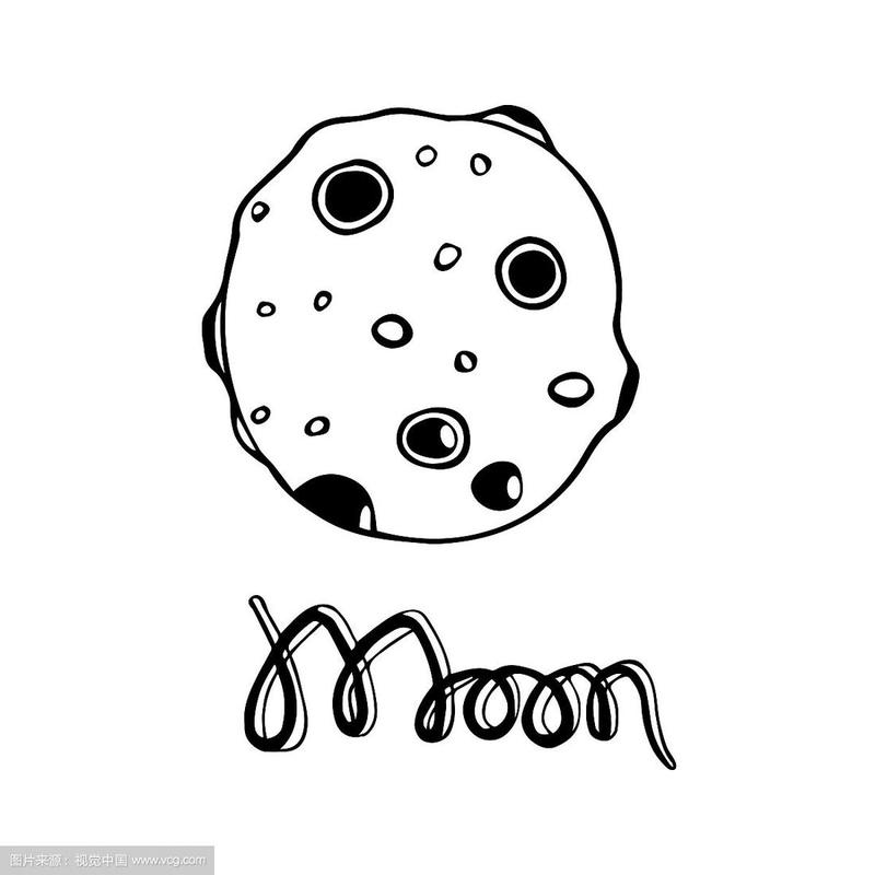 月球图片简笔画 月球图片简笔画卡通