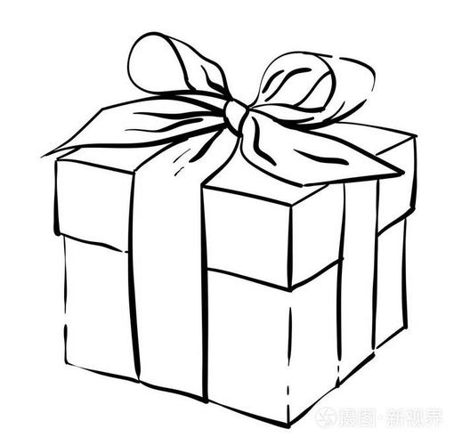 礼物盒子简笔画 卡通礼物盒子简笔画
