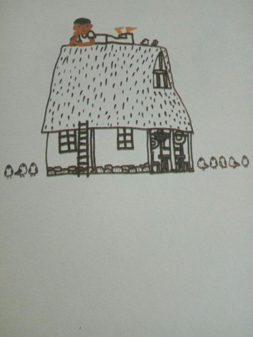 草房子简笔画 草房子简笔画带颜色的