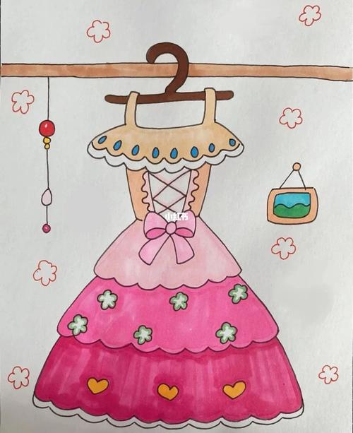 儿童画裙子 儿童画裙子大全简单漂亮