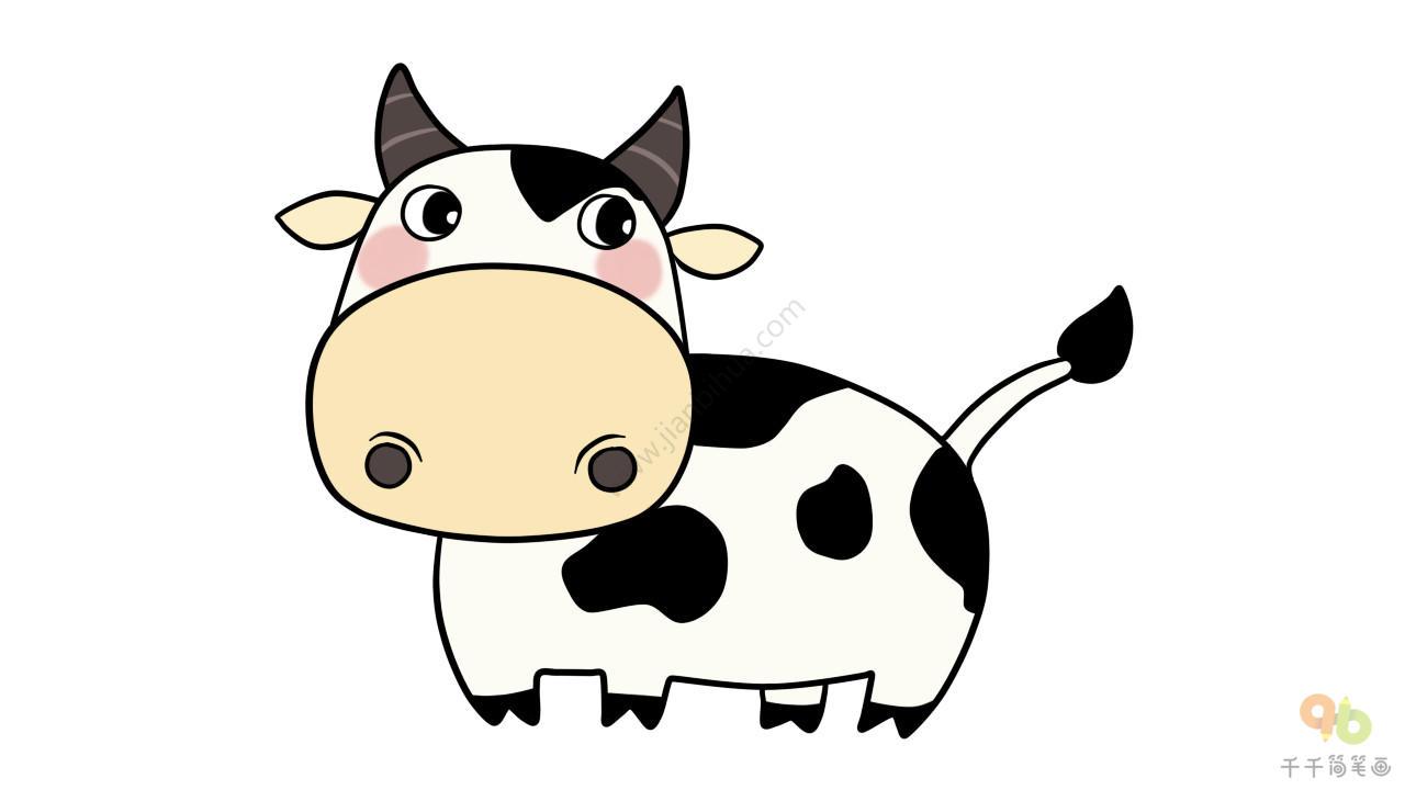奶牛怎么画简笔画 可爱奶牛怎么画简笔画