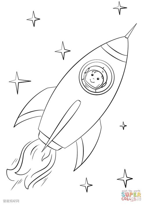 儿童航天简笔画 航天科技儿童简笔画