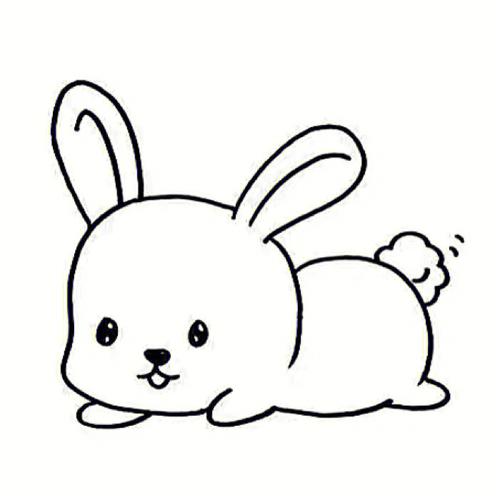 中秋节小兔子简笔画 中秋节小兔子简笔画图片