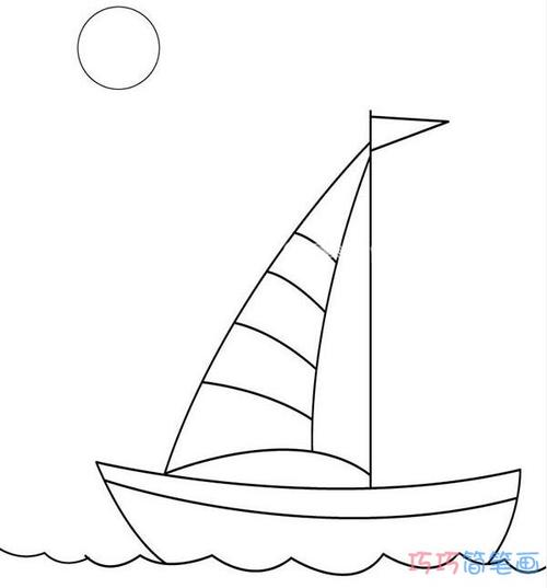 小船的简笔画简单又漂亮