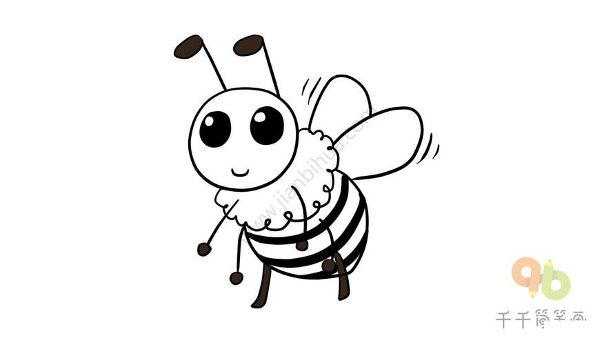 蜜蜂简笔画图片 蜜蜂简笔画图片大全彩色可爱